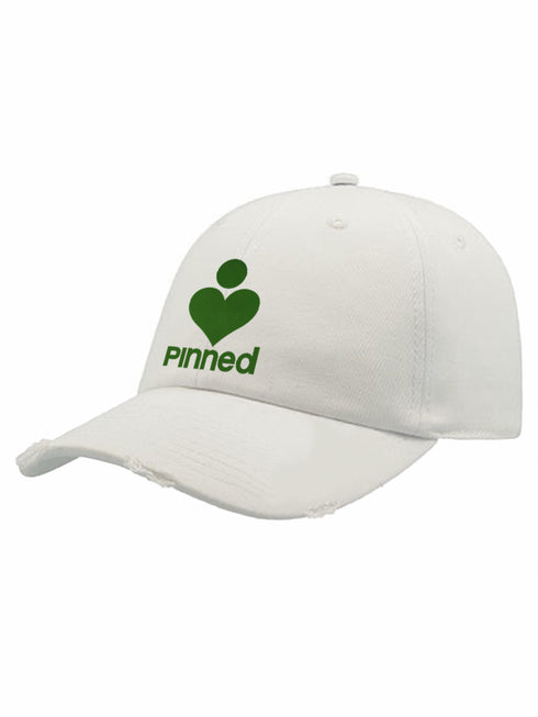Cap PiNNED Grüner Samt Destroyed